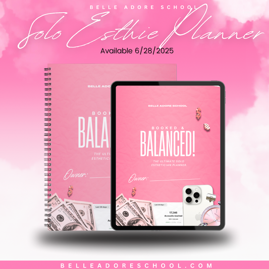 Booked & Balanced Digital Esthetician Planner